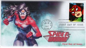 AO-4159g-3, 2007, Marvel Comics Super Heroes, FDC, Add-on Cachet, Standard Postm