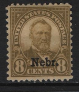 US  677  MINT HINGED  NEBR