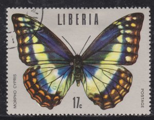 Liberia 686 Tropical Butterflies 1974