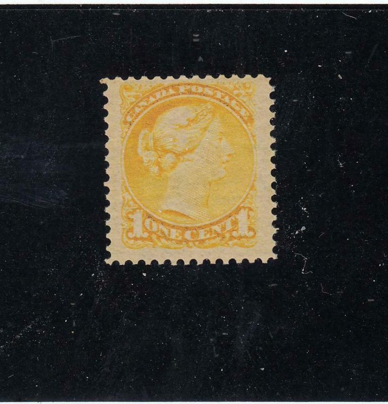 CANADA (KSG102) # 35 VF-MNH 1cts VICTORIA SMALL QUEEN /YELLOW CAT VALUE $180