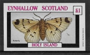 Eynhallow (Scotland cinderella) SS  1982  Butterfly (Moth)  MNH