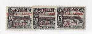 Guatemala Sc #C1-3  set of 3 NH VF