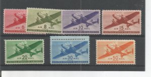 US SCOTT# C25-C31, MLH, COMPLETE SET