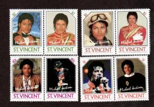 St Vincent # 894-897 Mint Michael Jackson!