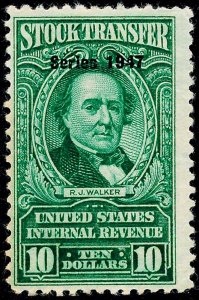 U.S. REV. DATED GREENS RD250  Mint (ID # 113106)