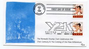 3369 Year 2000  Norwalk, (CT), Stamp Club + NORPEX Pictorial FDC