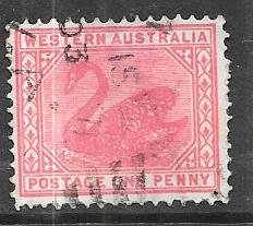 Australian States  #62  1p  Swan (U) CV $2.00