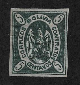 BOLIVIA SC# 2a F-VF/MOG 1867