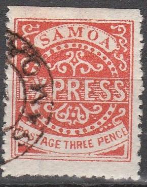 Samoa #3  F-VF Used  CV $250.00  (A7069)