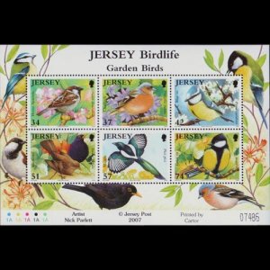 JERSEY 2007 - Scott# 1264a S/S Birds NH