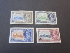 Nyasaland 1935 Sc 47-50 Silver Jubilee set MH