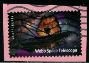 5720 US (60c) James Webb Space Telescope SA, used on paper