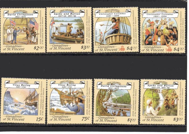 St. Vincent Grenadines 596-603 MNH