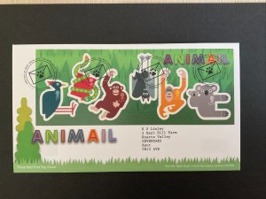 GB 2016 Animal Miniature Sheet on First Day Cover with Tallents House Edin S/H/S 