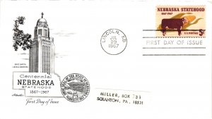 #1328 Nebraska Statehood - Artmaster Cachet