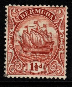 BERMUDA SG79b 1934 1½d RED-BROWN USED