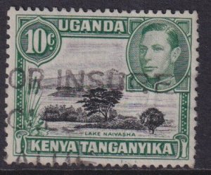 KENYA, UGANDA & TANG. (K.U.T.) 1949 10c black and green sound used - 36135