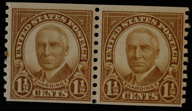 United States #686 Harding Coil Pair Unused VLH