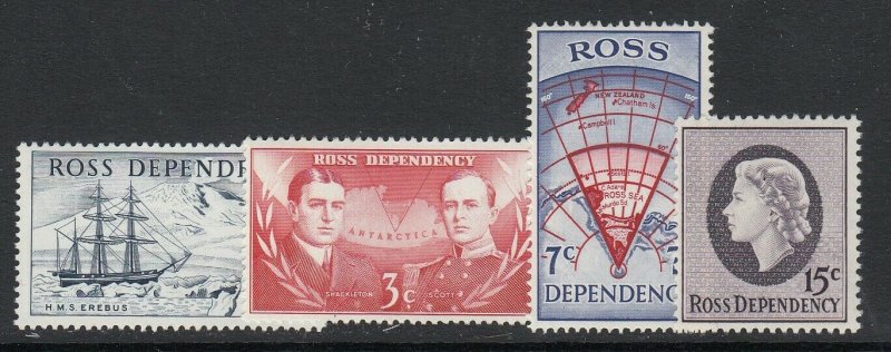 Ross Dependency, Sc L5-L8 (SG 5-8), MNH, (CV $57.00)