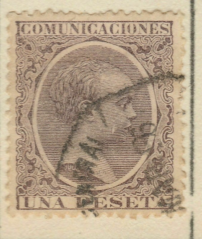 A5P60F13 Spain 1889-99 1p used-
