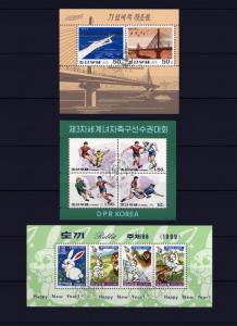 North Korea DPR Of Koea 27 Miniature Souvenir Sheet Lot