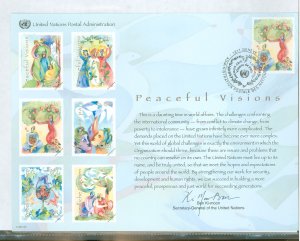 United Nations SC63 souv card with extra Geneva 470 ccld 1st day