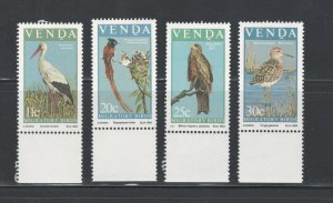 South Africa - Venda 1984 Migratory Birds Scott # 108 - 111 MNH