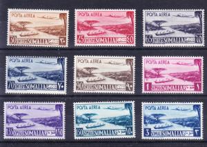 Somalia Airmail set of 1950 Complete (11) VF/Mint(*)