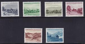 Liechtenstein 1944-45 Town Views Complete (14) Zum. 188-207  VF/NH