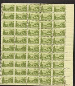 US #999 Mint Sheet Nevada Settlement 