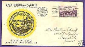 773  CALIFORNIA-PACIFIC INTL EXPO 3c 1935 AT SAN DIEGO, LINPRINT(M#...