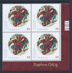 Canada #2436 LR PL BL Art Canada: Daphne Odjig 59¢ MNH1