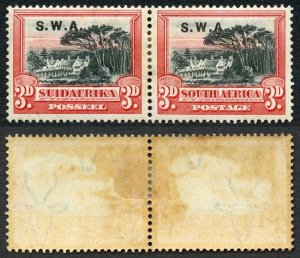 South West Africa SG61a 1927 3d No Stop After A Cat 75 pounds