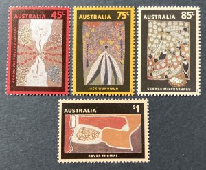 Australia 1992 #1307-10, Aboriginal Paintings, MNH.
