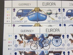 Guernsey 1988 Sc 382a-84a sheet(10) set MNH