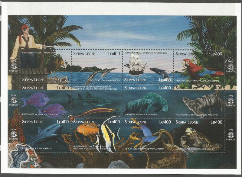 SIERRA LEONE  2160  MNH,  SOUVENIR SHEET