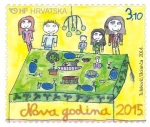 Croatia 2014 MNH Stamps Scott 937 New Year Children Drawings