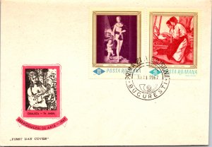 Romania, Worldwide First Day Cover, Art