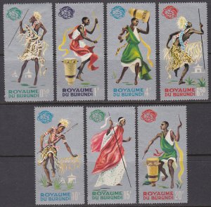 Burundi SC #88a-94b MNH