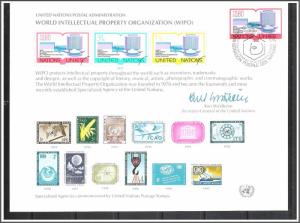 United Nations Geneva #SC11 WIPO Souvenir Card FDC