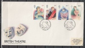 Great Britain, Scott cat. 987-990. Performing Arts issue. First Day Cover. ^