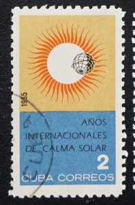 CUBA Sc# 959  INTERNATIONAL QUIET SUN YEAR 2c   1965  used cto