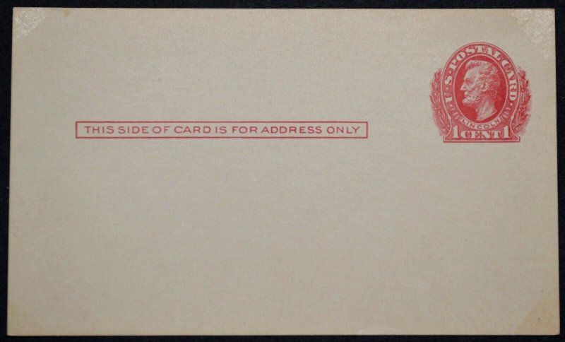 1911 US Sc. #UX23 postal card, mint, not preprinted, good shape