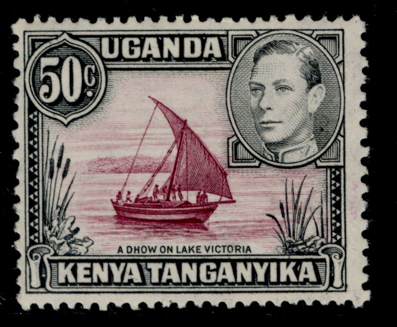 KENYA UGANDA TANGANYIKA GVI SG144, 50c, M MINT. Cat £23. PERF 13 X 11¾ 