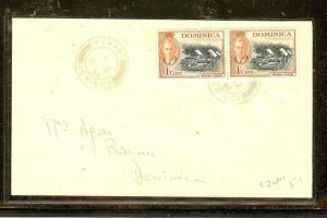 DOMINICA  (P2104B)  1952  KGVI  1CX2 MAHAUT