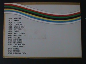 ​OMAN STATE- 1968-OLYMPIC GAMES-MEXICO'68 MNH GOLD STAMP IN A LOVELY FOLDER