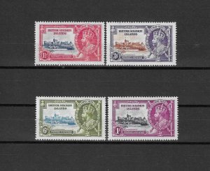 BRITISH SOLOMON ISLANDS 1935 SG 53/6 MNH