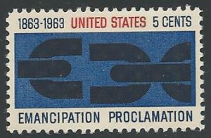 US Cat # 1233, Emancipation Proclamation, MNH*-