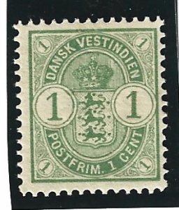 Danish West Indies (DWI) Scott #21 Mint  1c 2018 CV $3.00