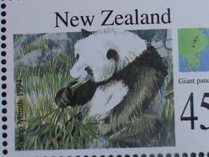 NEW ZEALAND-1994 SC#66 PHILAKOREA'94 STAMP SHOW-ENDANGER ANIMALS   MNH S/S VF